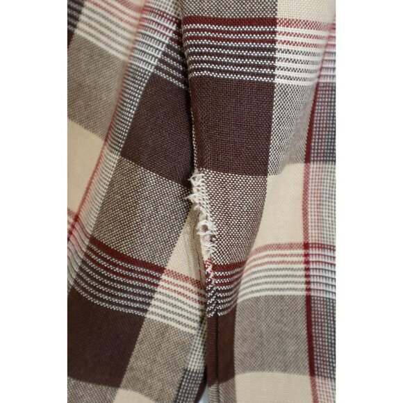 Sears Plaid Button-Up Flannel Shirt L Tall Vintage Y2K - Picture 10 of 10